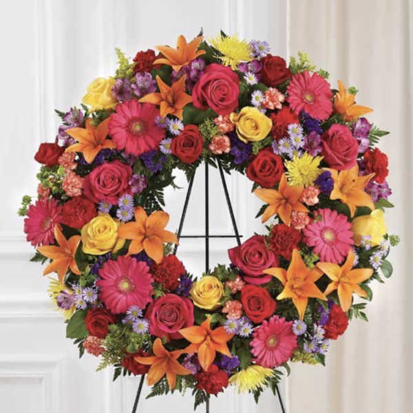Bright Colorful Wreath