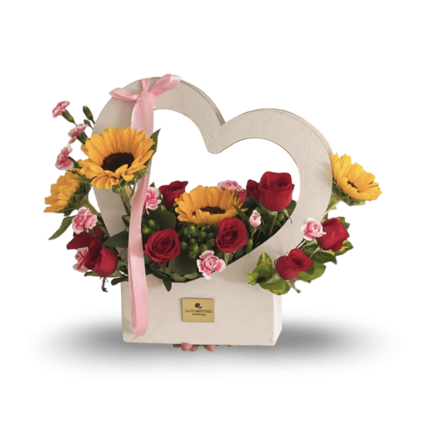 Tote bag heart shape
