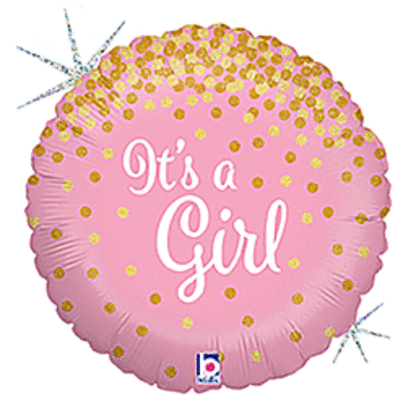 Mylar It's A Girl Balloon