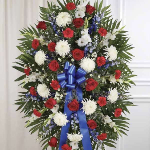 Red, White & Blue Standing Spray