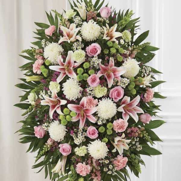 Pastel Standing Spray with Stargazer Lilies