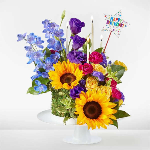 Star of the Day Floral Cake