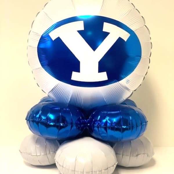 White Mylar Air Bouquet table top