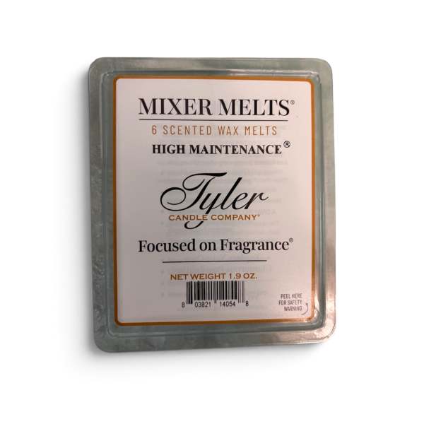 Pack of scented wax melts in a plastic clamshell container