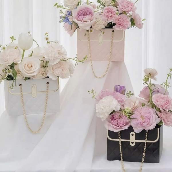 Luxury Handbag Rose Box – Designer Floral Gift