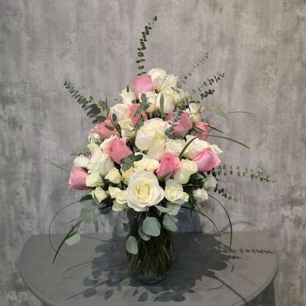 Blushing Blooms Vase