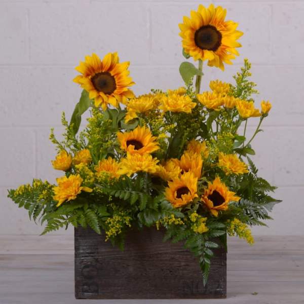 Whimsical Sunflower Box