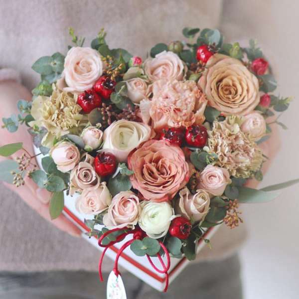Heart flowers