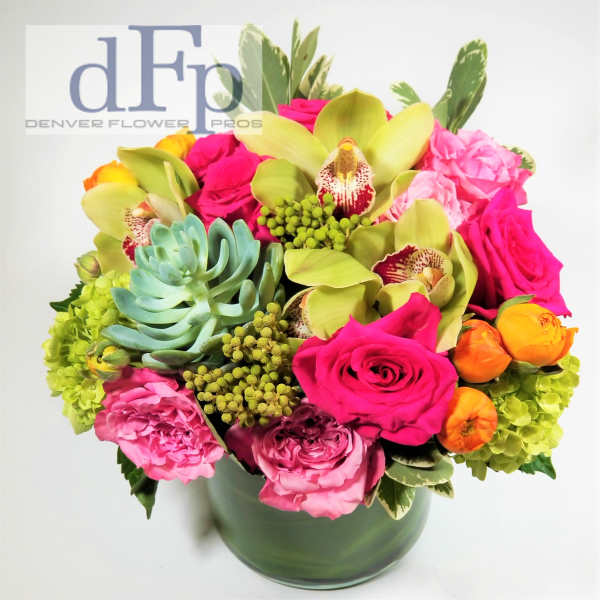Roses Hydrangea, Cymbidium and Ranunculus