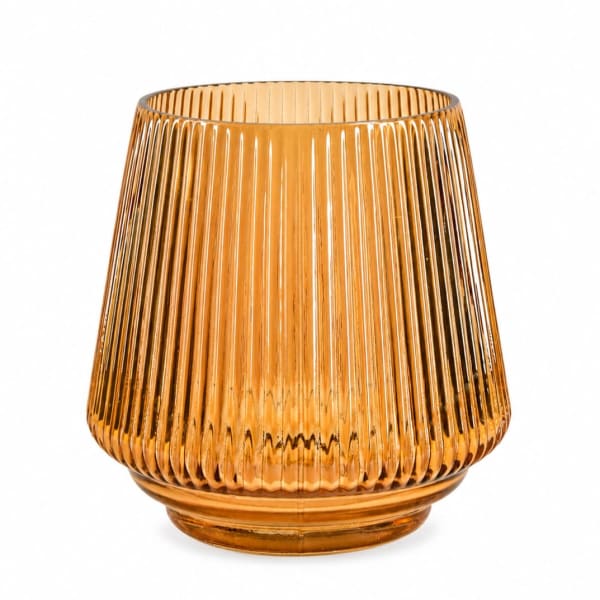 Amber Glass Vase