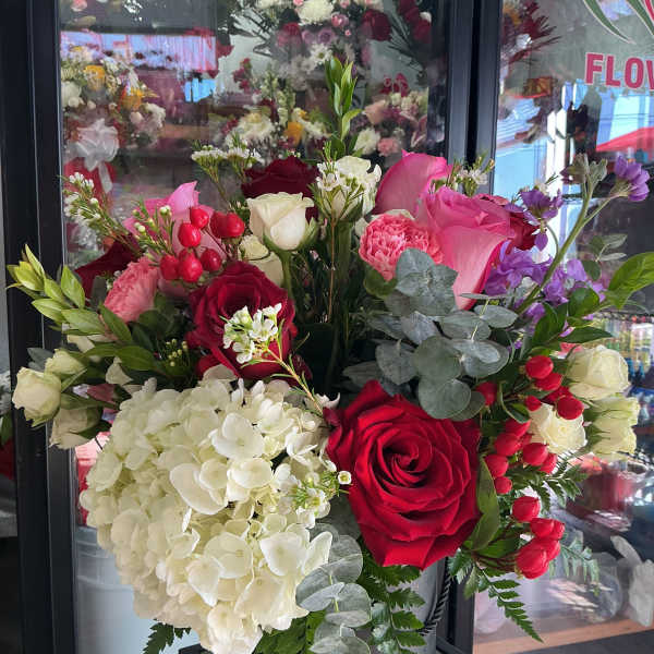 Pink and red love