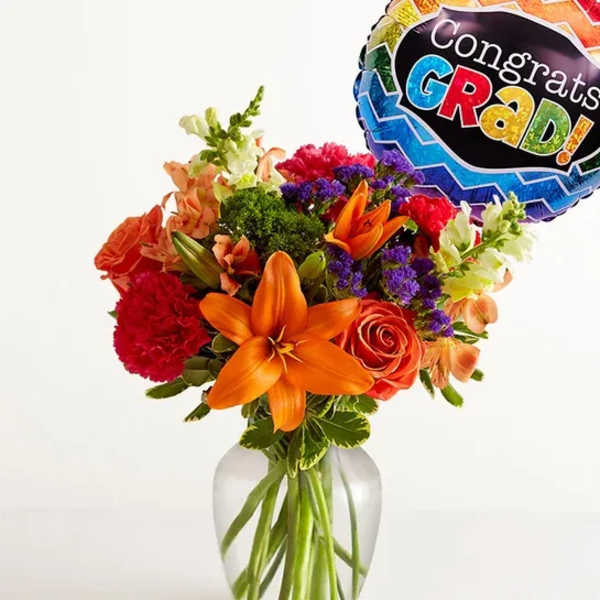 Vibrant Floral Medley for Graduation