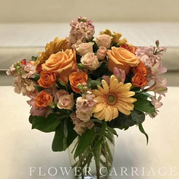 Orange Pastel By Flower Carriage
