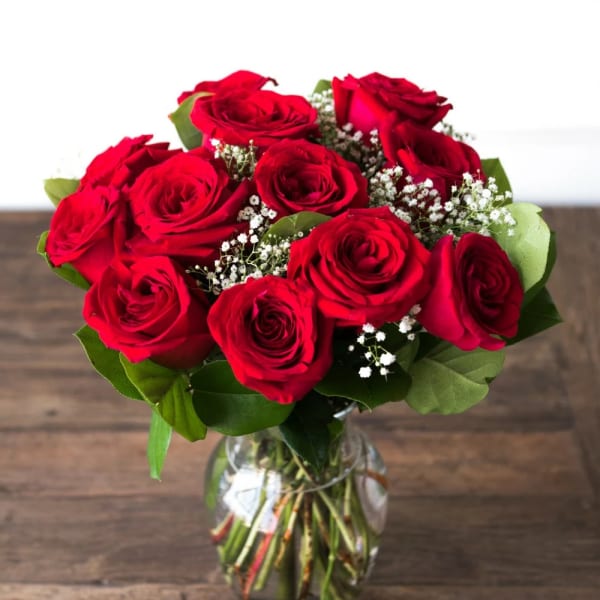 Red Rose Vase