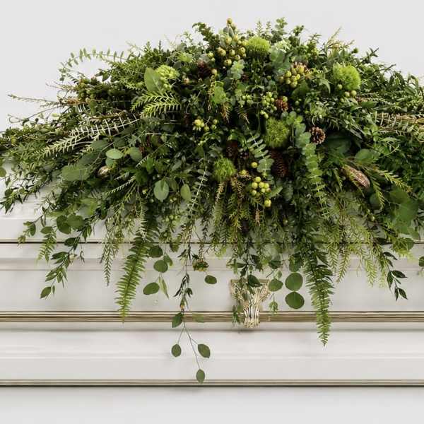 Woodland Remembrance Casket Spray