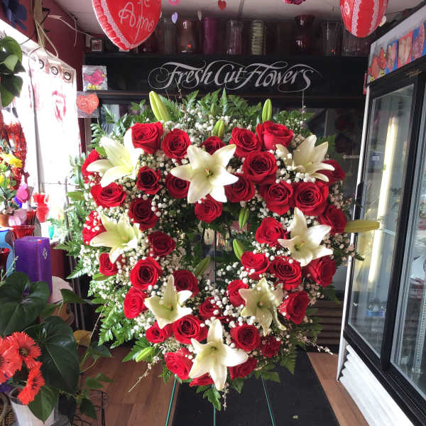 Heartfelt Tribute Standing Spray