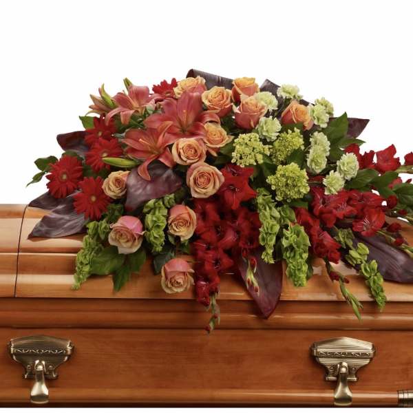 A Fond Farewell Casket Spray