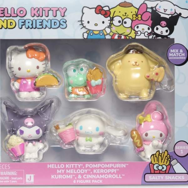 Hello Kitty and Friends toy figure pack in blister packaging