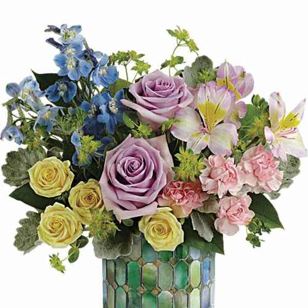 Stained Glass Blooms Bouquet (only pink mosaic available at this time)
