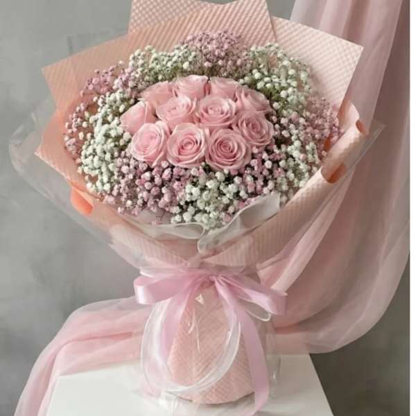 Expressing love wrapped Bouque