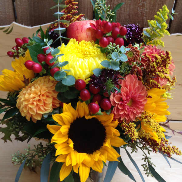 Autumnal Wild Flower Jar