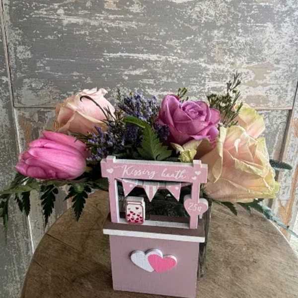 Kissing Booth - Pink Valentines Arrangement
