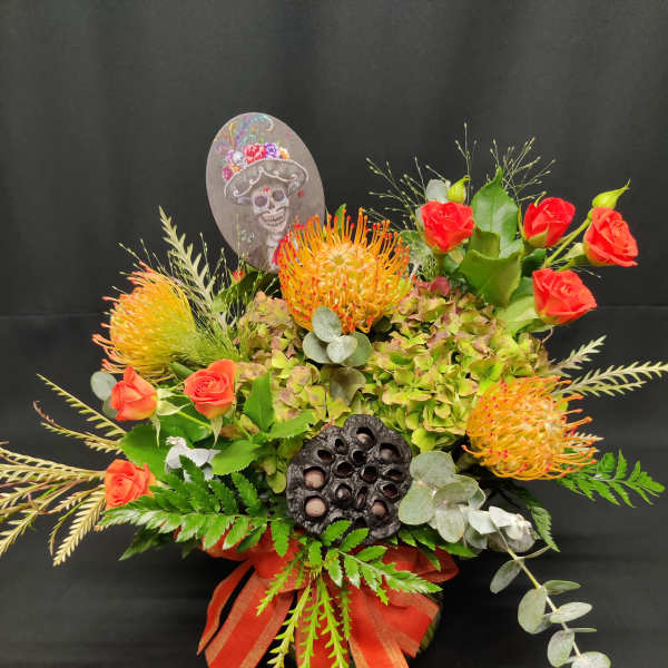 Dia de Los Muertos Spray rose Centerpiece