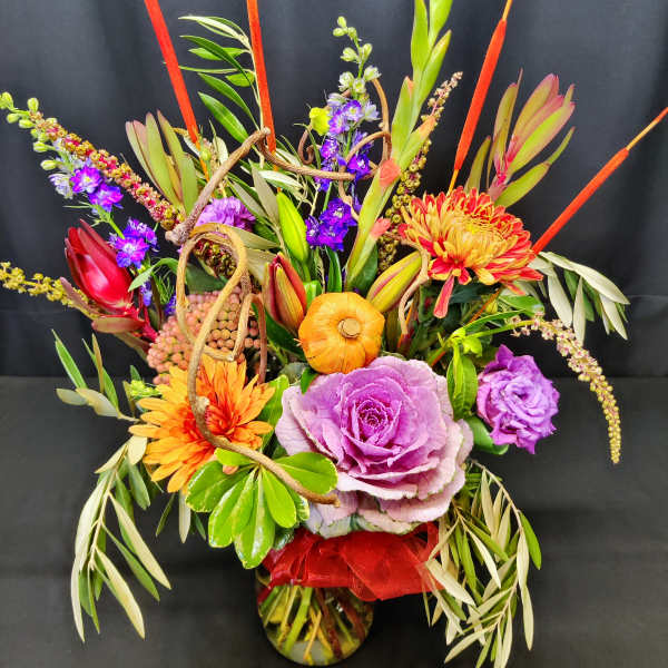 Glorious fall kale bouquet