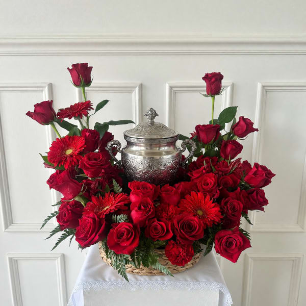 Crimson Remembrance Urn Tribute
