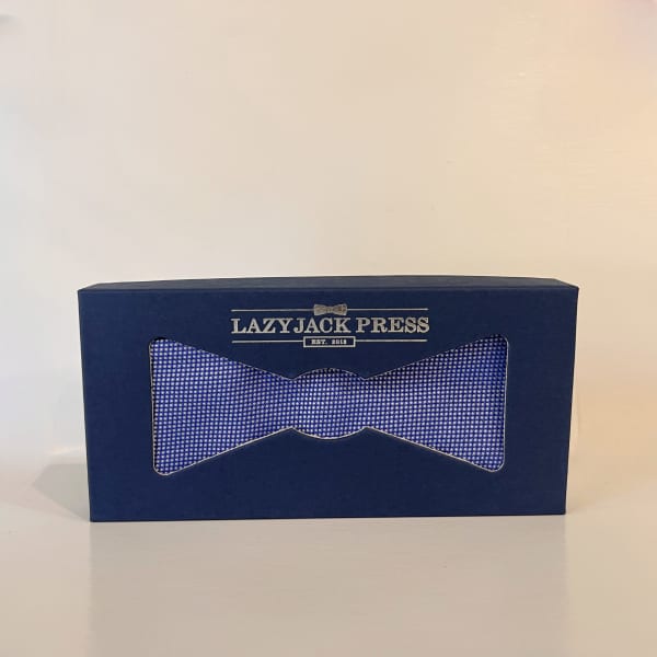 Bow Tie with Blue Pattern