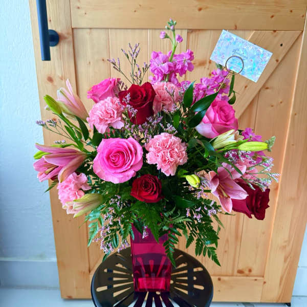 Blush & Bloom Vase Arrangement
