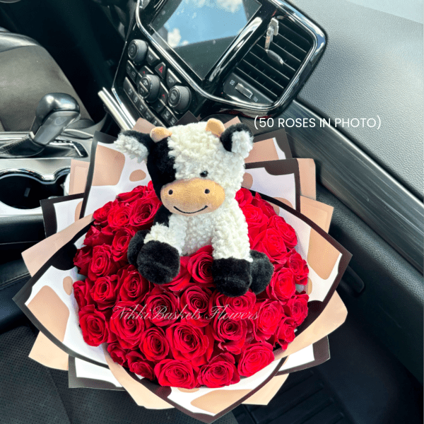 Cow - Vaquita 30 Rose Bouquet