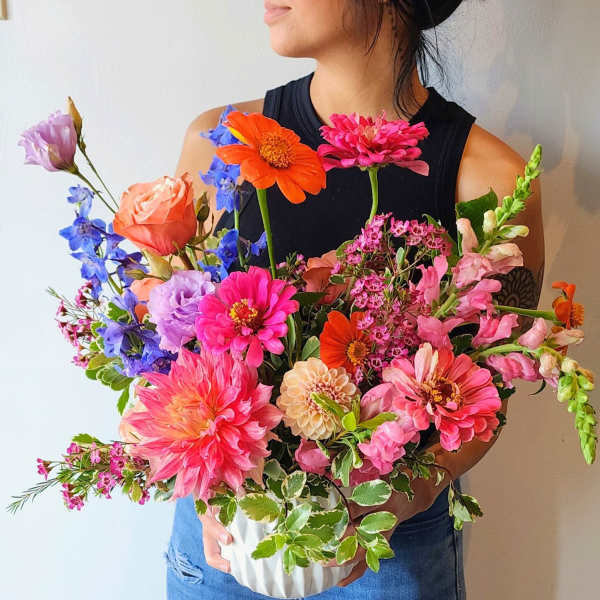 Large Ceramic Flower Arrangement-Bright & Cheery