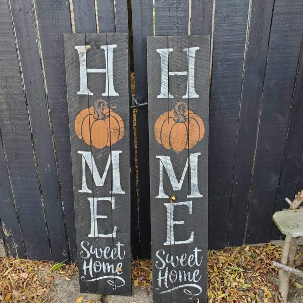 Fall Home Sweet Home Porch Signs