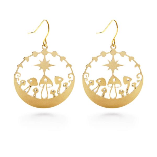 Mushroom Garden Earrings