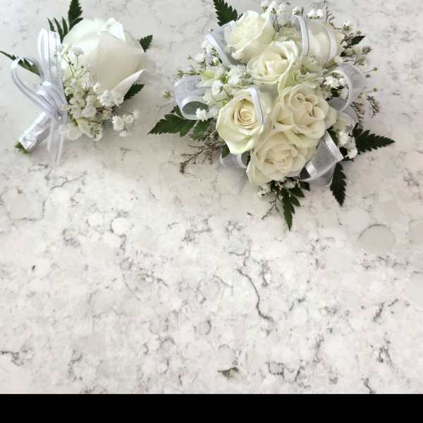 Boutonniere - White Rose