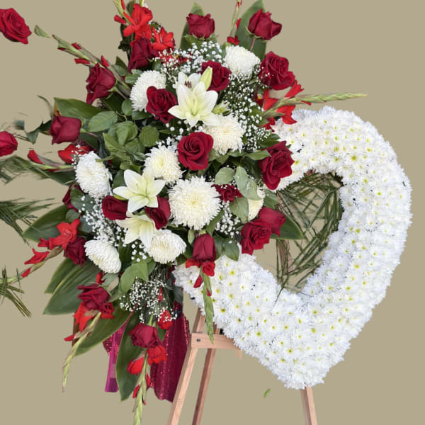 White heart crown