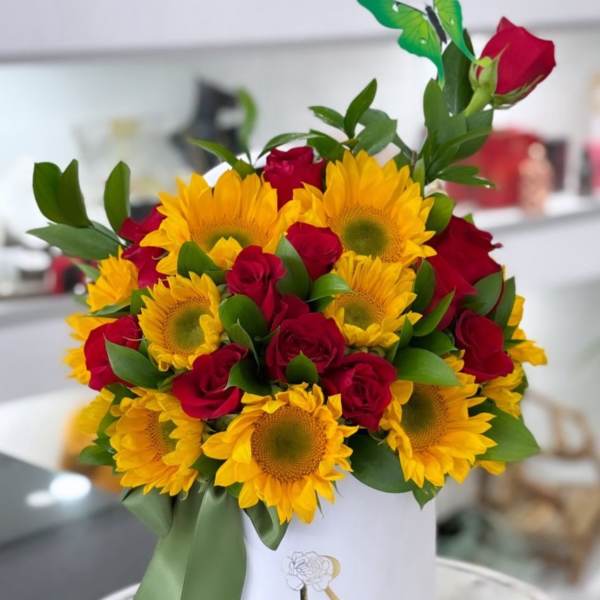 Sun flower blooming box