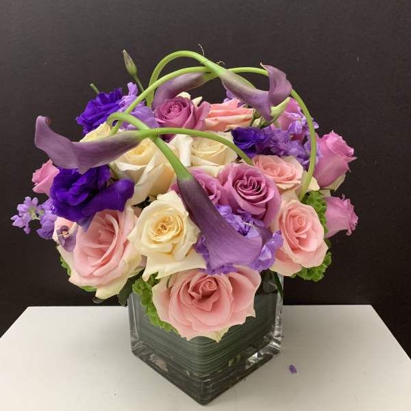 Assorted Blooms in a Square