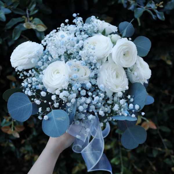 Whispers of Blue Bridal Bouquet