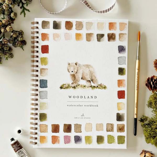 Woodland Watercolor Workbook