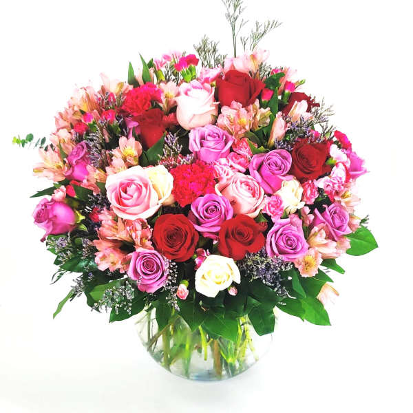 Red & Pink Vibes by San Jose Flowers!