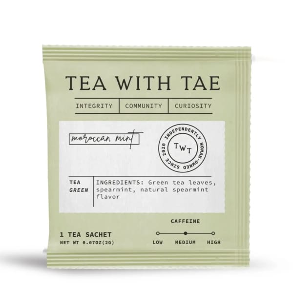 Moroccan Mint Green Tea - Individually Wrapped Tea Bag