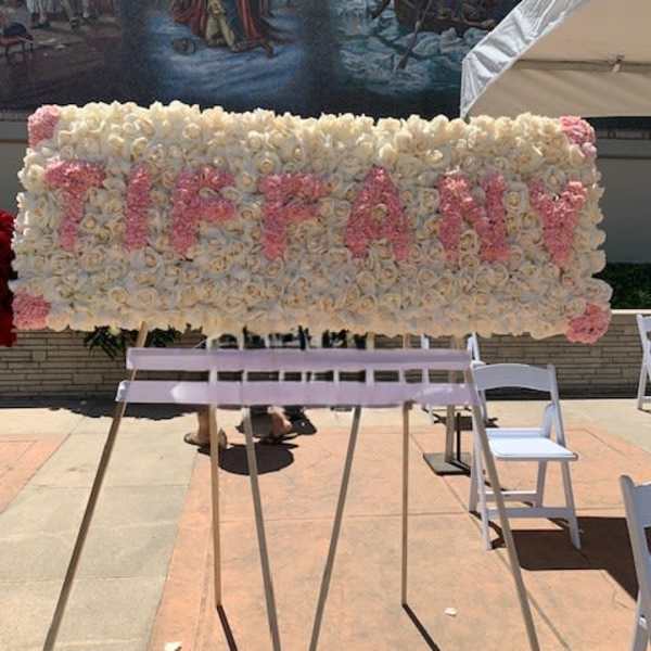 Personalized Name Floral Tribute
