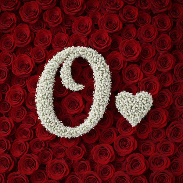 Baby's Breath Letter - O