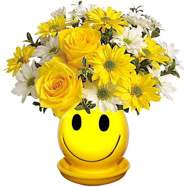 Be Happy Arrangement with Roses