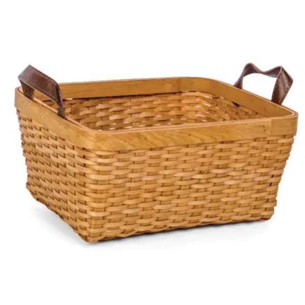 Rect Brown Chipwood Basket