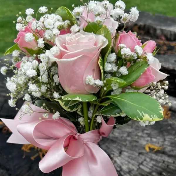 All pink mini dance bouquet