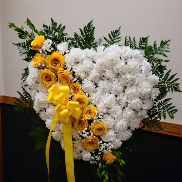 Heart of Serenity Standing Spray by Latin Lady Flowers