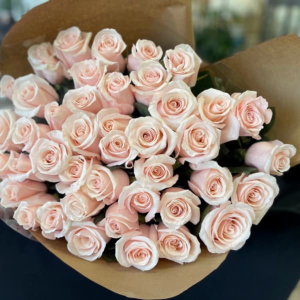 50 Blush Pink Roses Bouquet